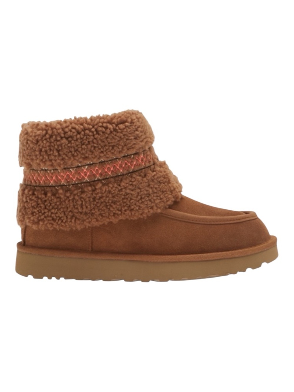 NEW UGG Sheepskin Mini Braid Boots Hardwood Color